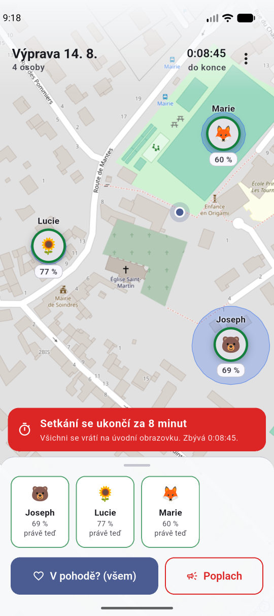 Odpočet, dokud se všechno nesmaže.