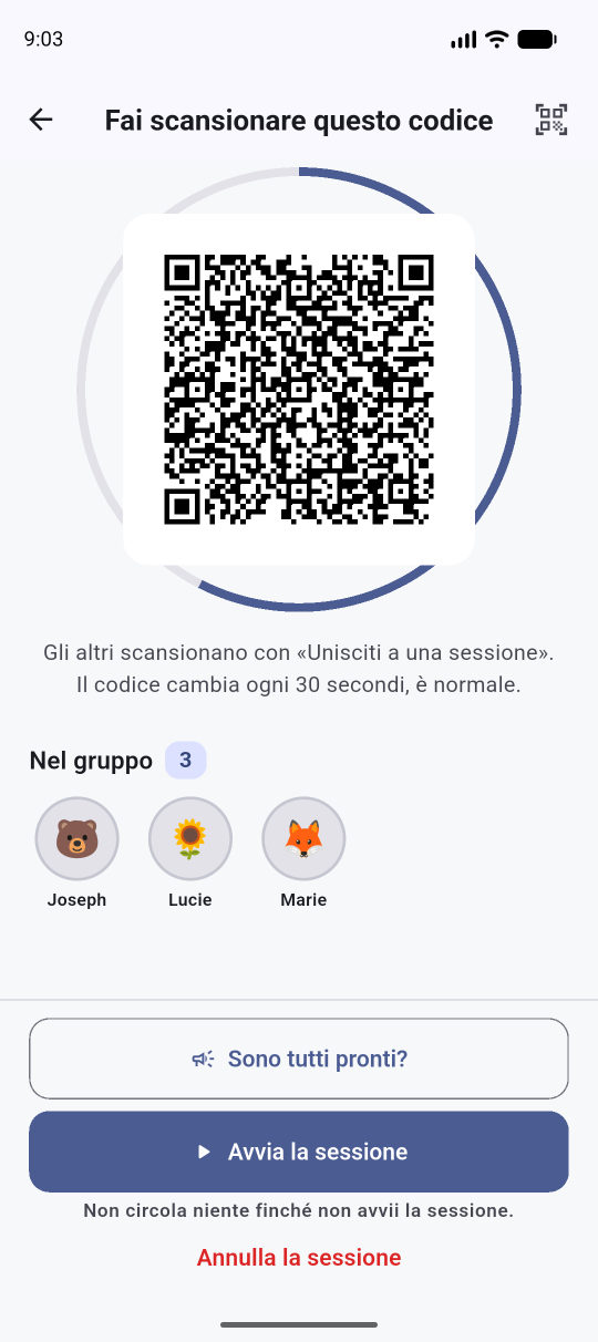 Il codice che gli altri scansionano, faccia a faccia.
