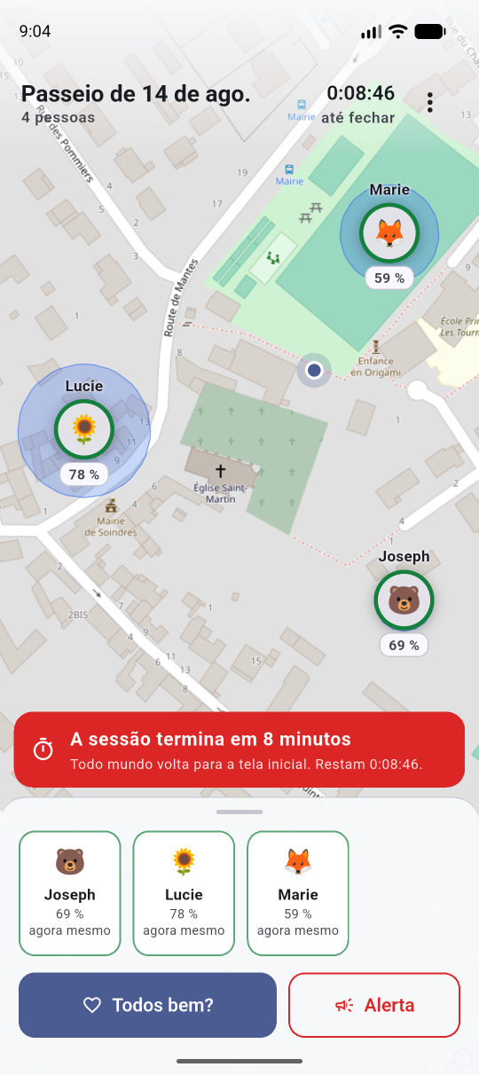 A contagem regressiva, até tudo ser apagado.