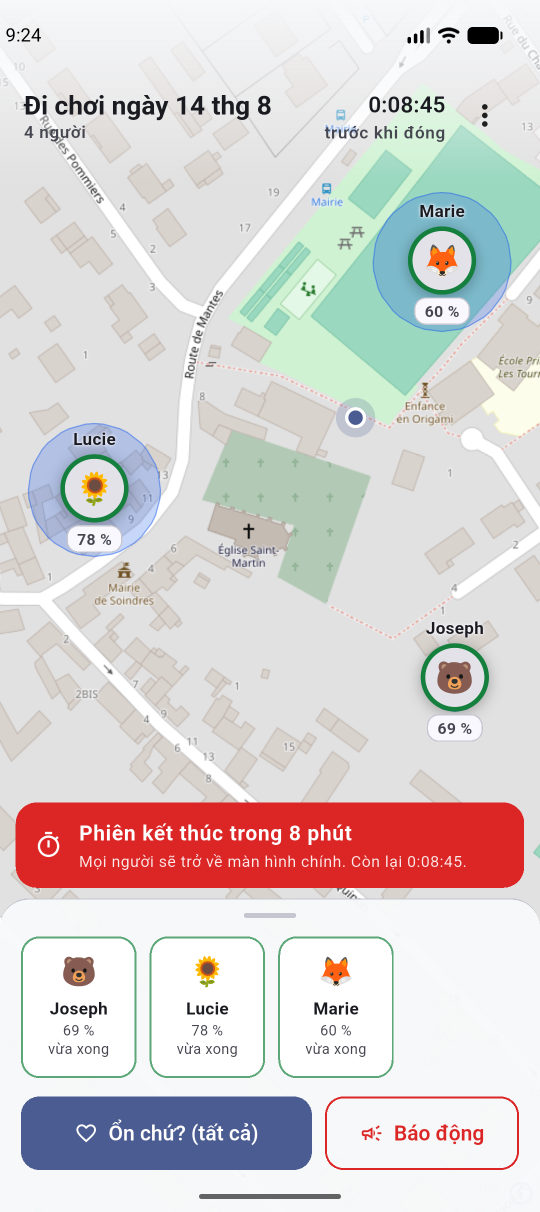 Đồng hồ đếm ngược, cho tới khi mọi thứ bị xoá.